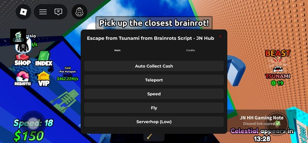 escape tsunami for brainrots script
